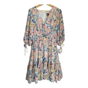 Taylor Floral Dress Fully Lined Size 12